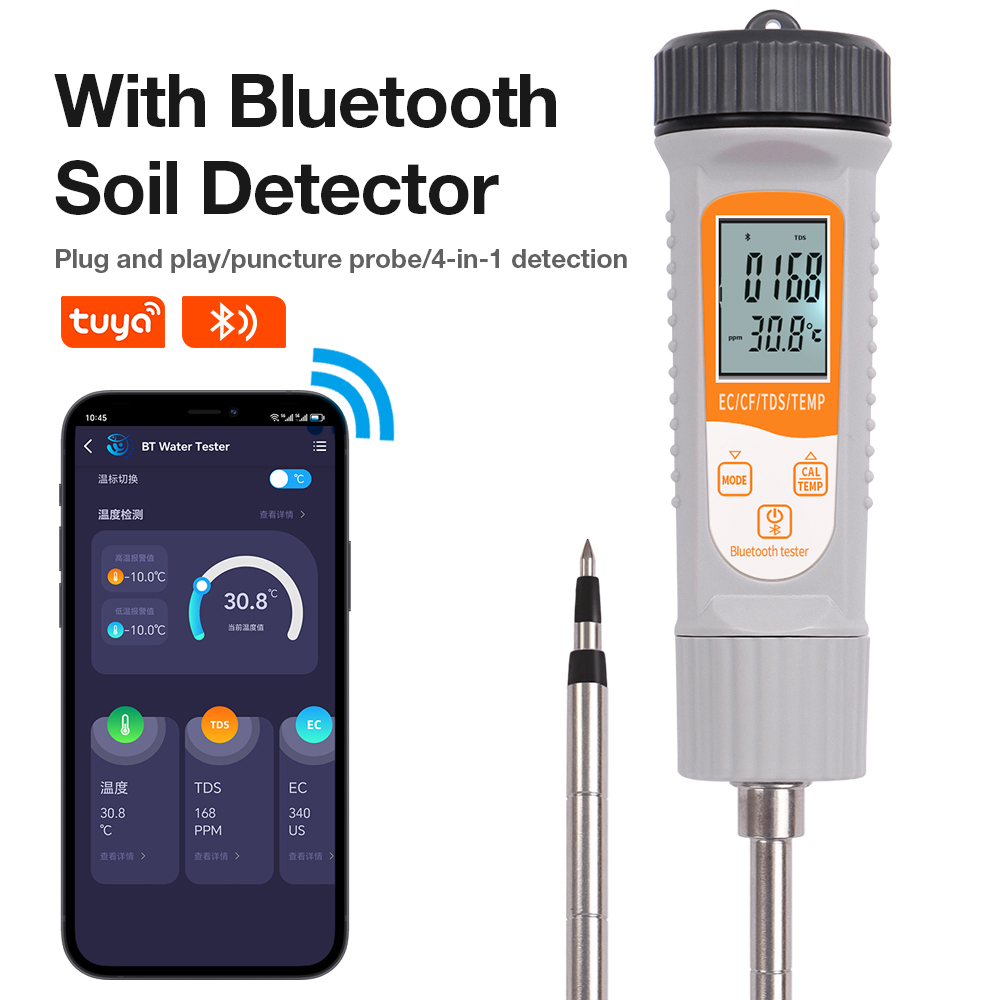 Smart Garden Nutrients - Toprak Test Cihazı EC/TDS/CF/Sıcaklık 4'ü 1