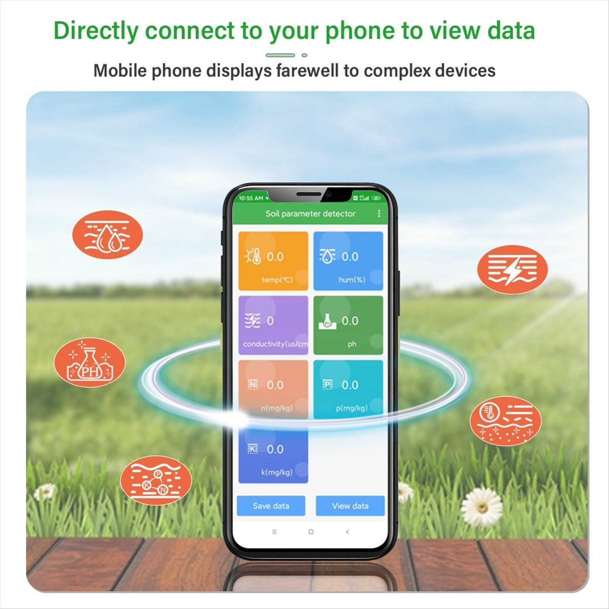 Smart Garden Nutrients - A08I Toprak PH Ölçer Nem Test
