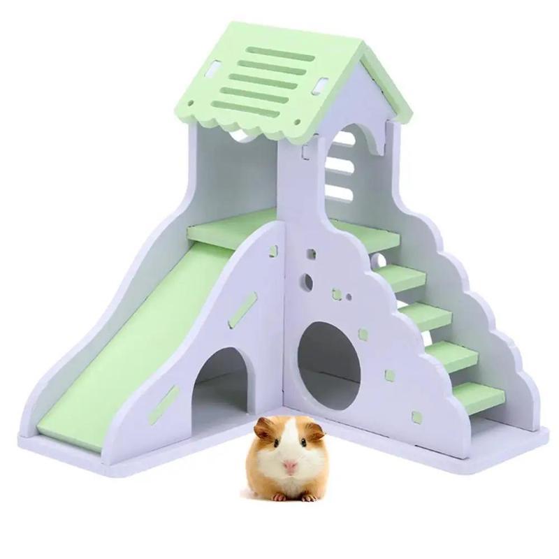 Insect Hotel Wood - DIY Ahşap Hamster Evi Renkli Mini