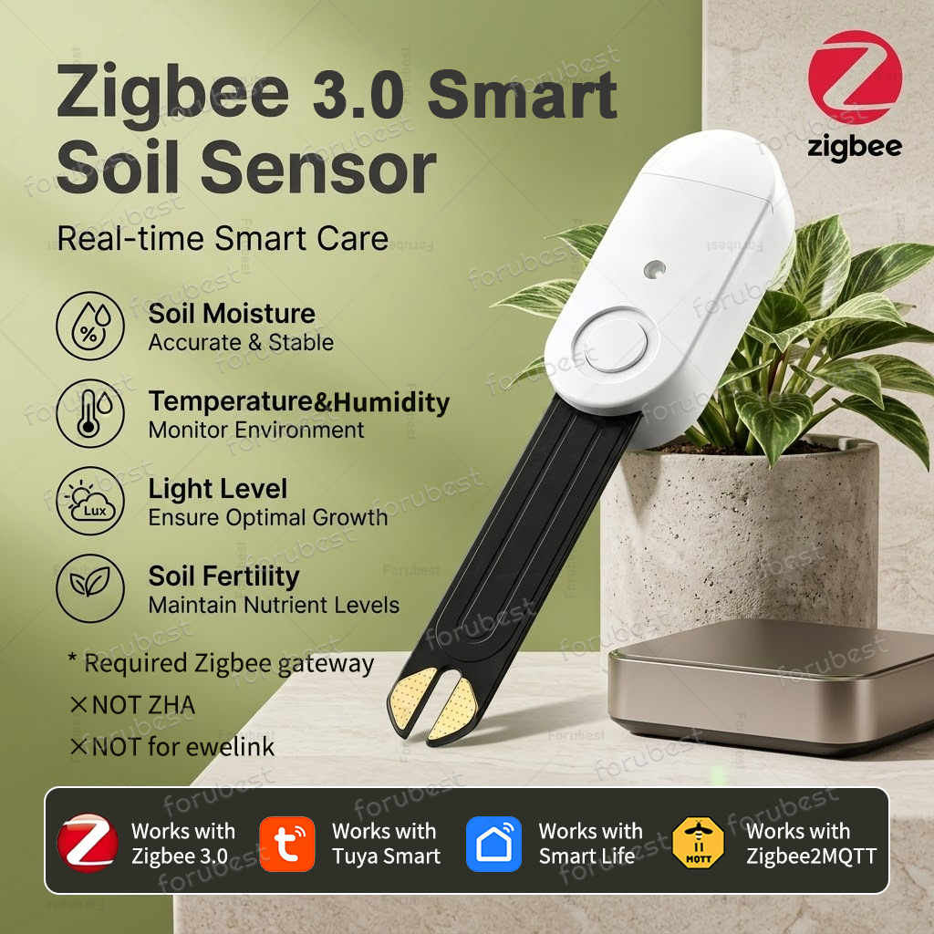 Smart Zigbee Garden Light - Akıllı ZigBee Toprak Nem Sensörü Sıcaklık