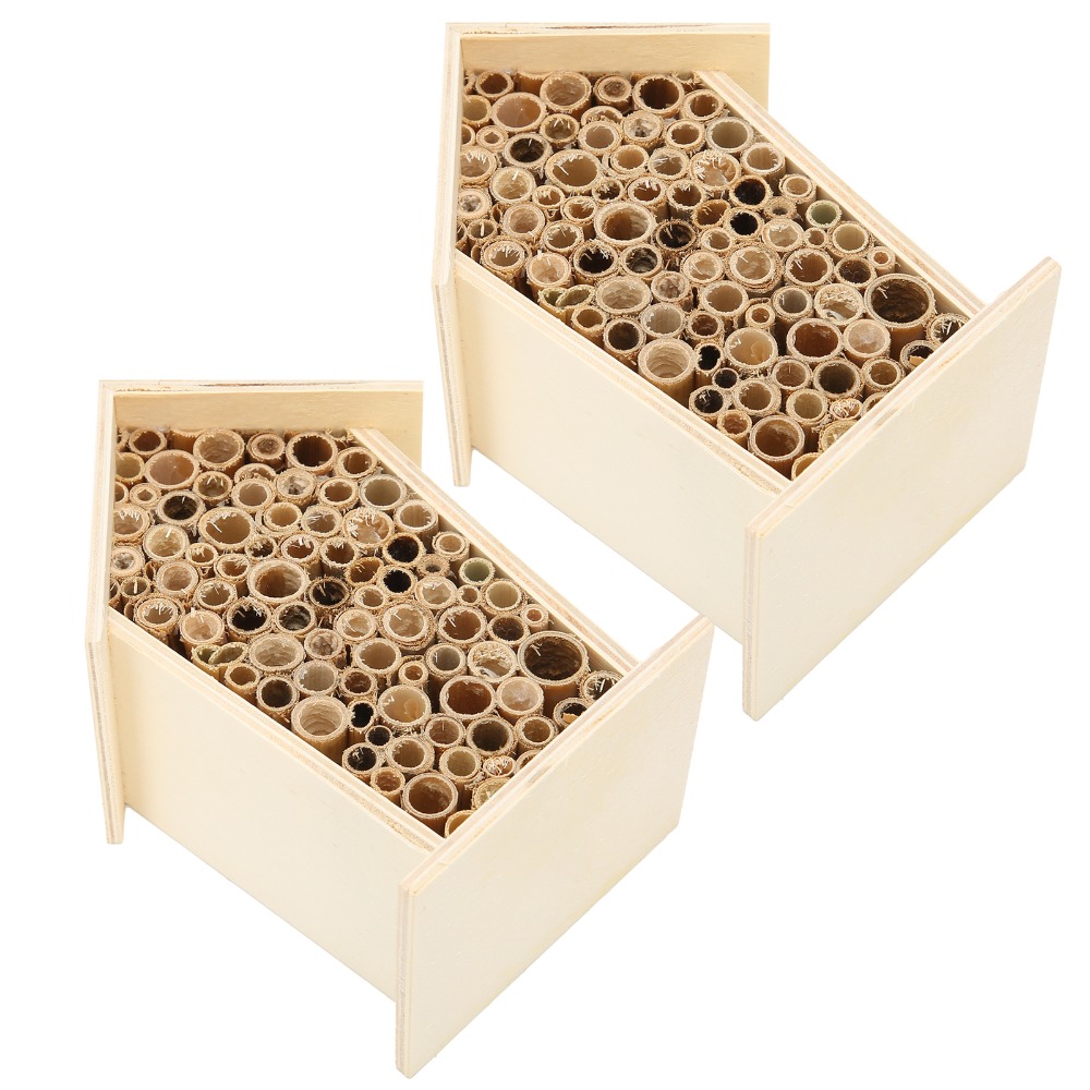 Insect Hotel Wood - 2 adet harika hediye ahşap ahşap