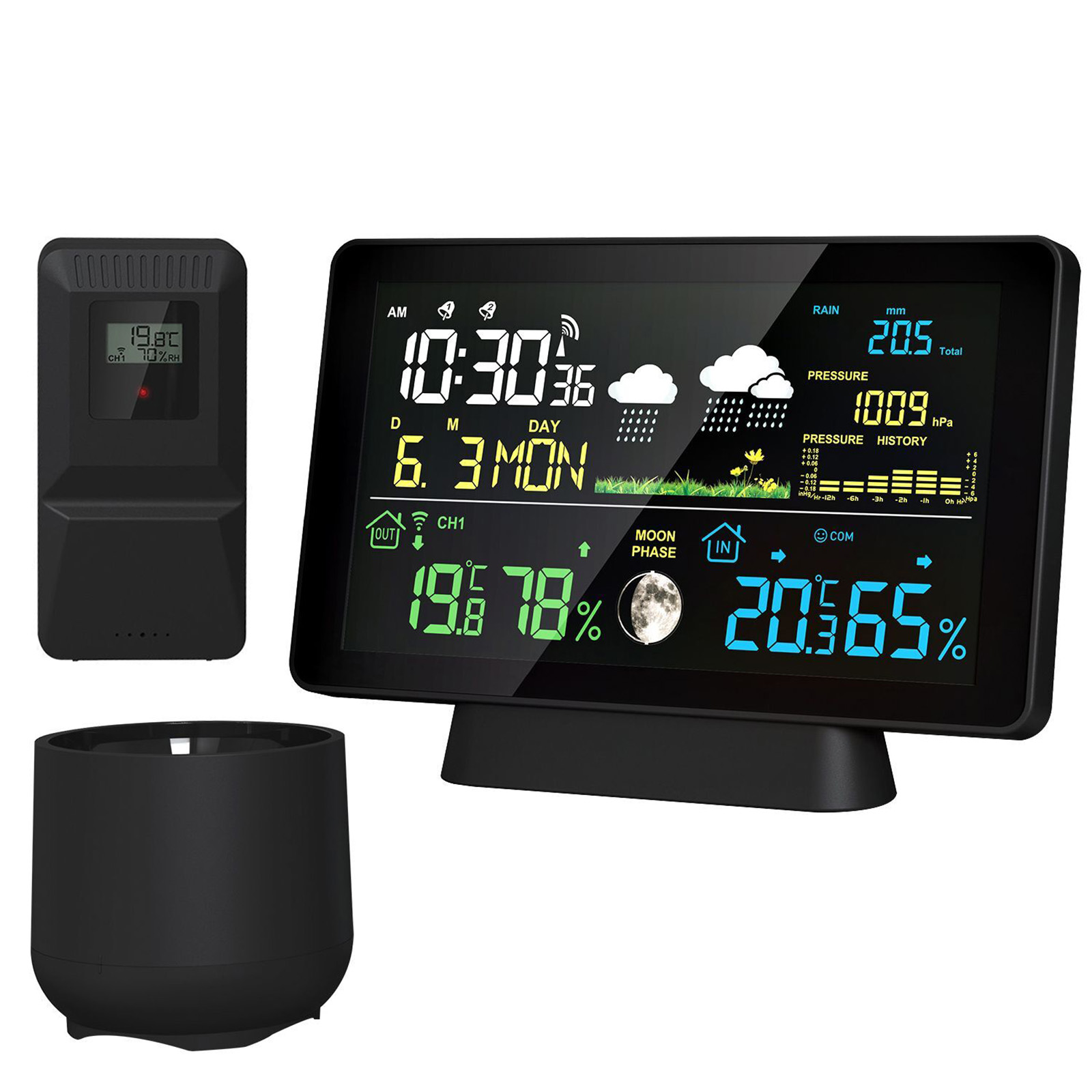 Rain Gauge Digital - İç Mekan/Dış Mekan Kablosuz Hava İstasyonu