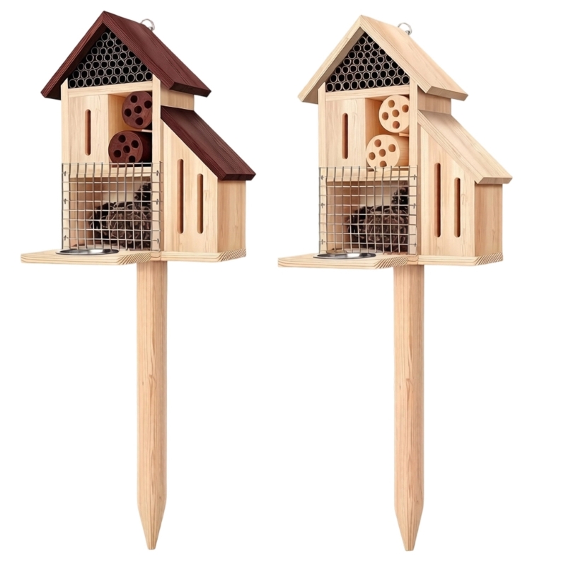 Kazık Üzerinde Ahşap Böcek Evi - Insect Hotel Wood incelemesi ve fiyatı