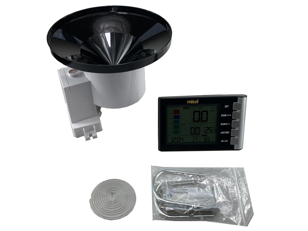 Misol Sıcaklık Nem Ölçer, Yağm - Rain Gauge Digital incelemesi ve fiyatı
