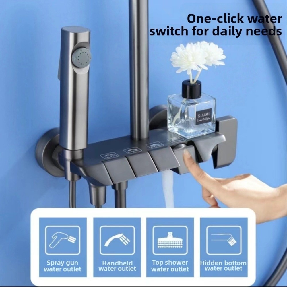 Gri Duş Sistemi Yüksek Basınçl - Rain Gauge Digital incelemesi ve fiyatı