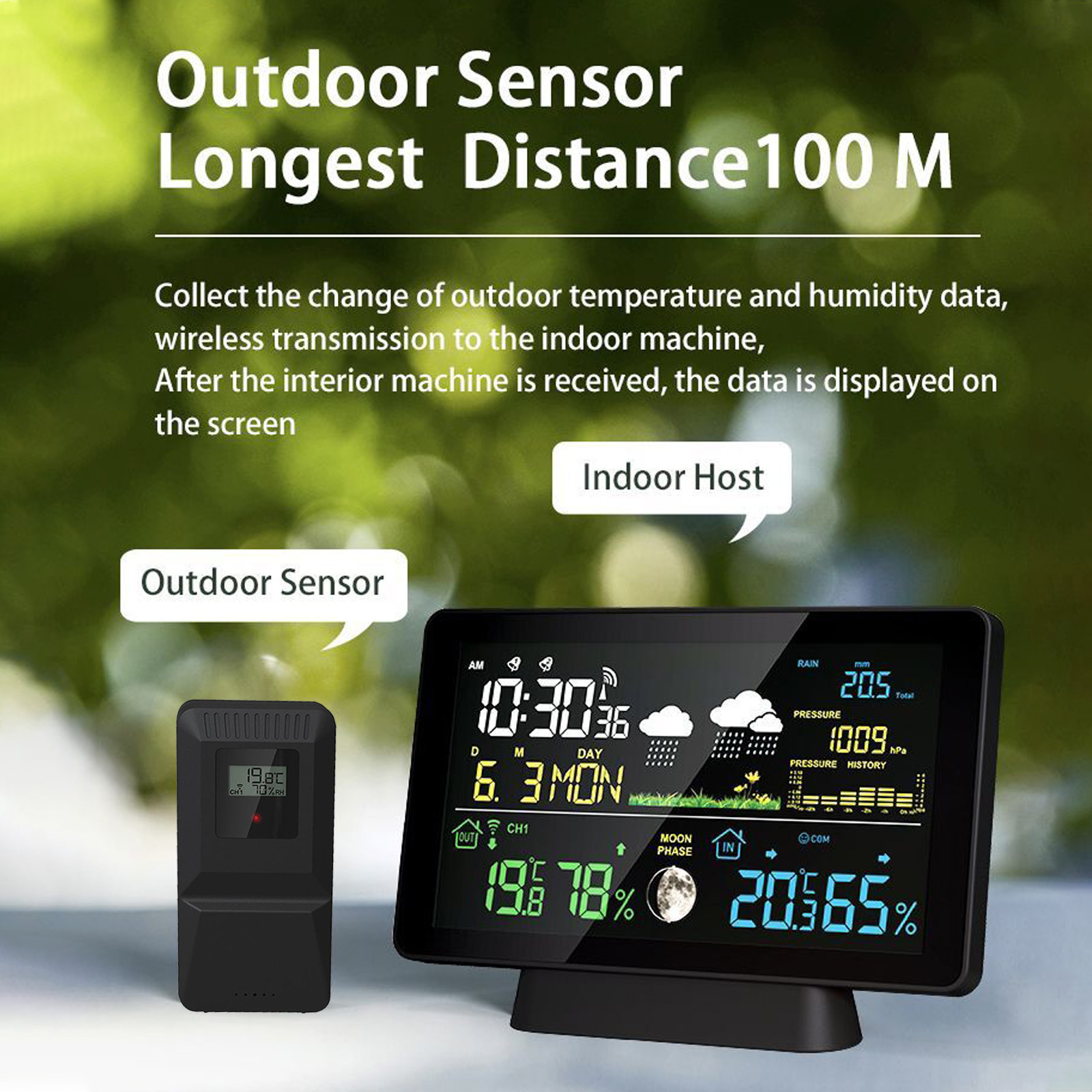 İç Mekan/Dış Mekan Kablosuz Ha - Rain Gauge Digital incelemesi ve fiyatı